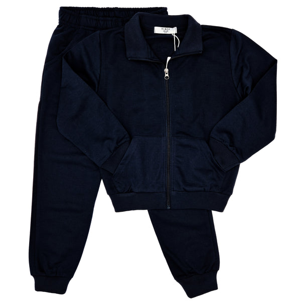 Tuta Scolastica in Cotone Leggero Blu Navy Bambino/a - Comfort e Praticità per la Scuola